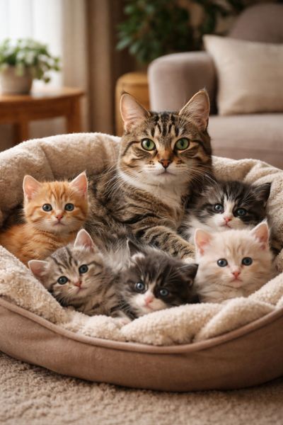 Moederpoes met kittens | KittensKopen